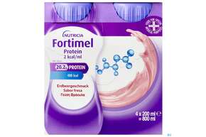 Fortimel/protein 200ml 2kcal Erdbeere 4st, A-Nr.: 5833331 - 01