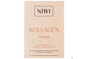 Sie sehen eine Packung Kollagen Brausetabl Niwi Vegan 60st, Produktbild: 01 Kollagen Brausetabl Niwi Vegan 60st, A-Nr.: 5868714 - 01