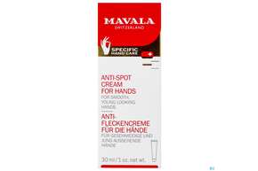 Sie sehen eine Packung Mavalia Handcreme Antiflecken 30ml, Produktbild: 01 Mavalia Handcreme Antiflecken 30ml, A-Nr.: 3650402 - 01