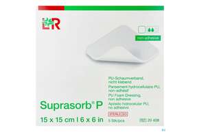 Schaumverband Pu-suprasorb Steril P Nichtklebend 15x 15cm 5st, A-Nr.: 2575584 - 01