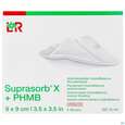 Sie sehen eine Packung Suprasorb X-phmb Hydrobalance Wundverband Antimikrobiell 9x 9cm 5st, Produktbild: 01 Suprasorb X-phmb Hydrobalance Wundverband Antimikrobiell 9x 9cm 5st, A-Nr.: 3065193 - 01