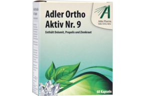 Adler Ortho Aktiv Nr .9 Kapseln (Ernährungsphysiologische Ergänzung zu Schüßler Anwendung), A-Nr.: 3421162 - 01