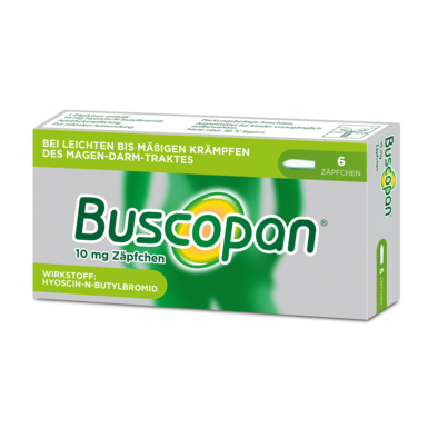 Buscopan®  10 mg - Zäpfchen, A-Nr.: 0008763 - 02