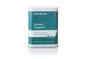 Sie sehen eine Packung Faveum Immun Support, Produktbild: 01 Faveum Immun Support, A-Nr.: 5372628 - 01
