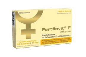 Sie sehen eine Packung Fertilovit F 35plus, Produktbild: 01 Fertilovit F 35plus, A-Nr.: 4435226 - 01