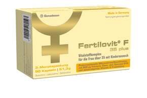 Sie sehen eine Packung Fertilovit F 35plus, Produktbild: 01 Fertilovit F 35plus, A-Nr.: 3888569 - 01