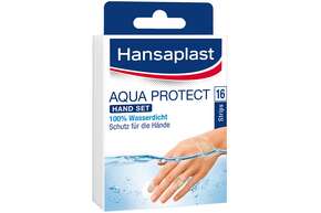 Sie sehen eine Packung Hansaplast Aqua Protect Hand Set., Produktbild: 01 Hansaplast Aqua Protect Hand Set., A-Nr.: 3605436 - 01