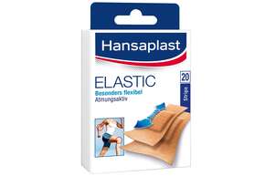 Sie sehen eine Packung Hansaplast Elastic Strips, Produktbild: 01 Hansaplast Elastic Strips, A-Nr.: 2404724 - 01