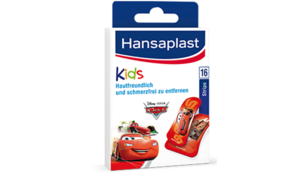 Sie sehen eine Packung Hansaplast Kinder Pflaster Strips, Produktbild: 01 Hansaplast Kinder Pflaster Strips, A-Nr.: 3938882 - 01