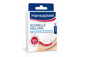 Sie sehen eine Packung Hansaplast Schnelle Heilung Strips, Produktbild: 01 Hansaplast Schnelle Heilung Strips, A-Nr.: 2678462 - 01