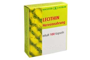 Sie sehen eine Packung Doskar Lecithin 100 Kapseln, Produktbild: 01 Doskar Lecithin 100 Kapseln, A-Nr.: 1545753 - 01