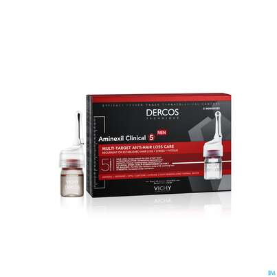 Sie sehen eine Packung Vichy Dercos Aminexil Clinical 5 Mann 126ml, Produktbild: 06 Vichy Dercos Aminexil Clinical 5 Mann 126ml, A-Nr.: 4559649 - 06