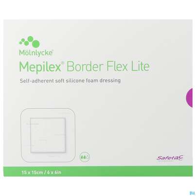 Wundverband Mepilex Silikon Border/flex/lite 15x 15cm 5st, A-Nr.: 3067884 - 01