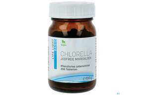 Sie sehen eine Packung Chlorella Japan. Tabl Life Light 250st, Produktbild: 01 Chlorella Japan. Tabl Life Light 250st, A-Nr.: 1811580 - 01