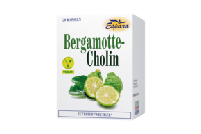Sie sehen eine Packung Espara Bergamotte-Cholin Kapseln, Produktbild: 01 Espara Bergamotte-Cholin Kapseln, A-Nr.: 5373562 - 01