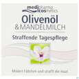 Sie sehen eine Packung Oliven -mandelmilch Tagespflege Straffende 50ml, Produktbild: 01 Oliven -mandelmilch Tagespflege Straffende 50ml, A-Nr.: 3620045 - 01