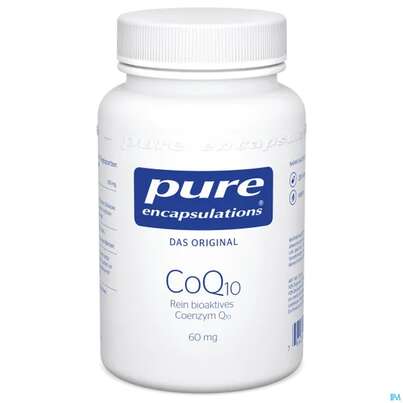Sie sehen eine Packung Pure Encapsulations Coq10 60mg 250 Kapseln, Produktbild: 02 Pure Encapsulations Coq10 60mg 250 Kapseln, A-Nr.: 3853329 - 02