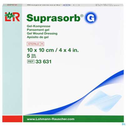 Suprasorb Steril G Gel-kompresse 10x 10cm 5st, A-Nr.: 4346149 - 01