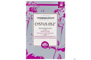 Sie sehen eine Packung Cystus 052 Bio Halspastillen 132st, Produktbild: 01 Cystus 052 Bio Halspastillen 132st, A-Nr.: 4005164 - 01