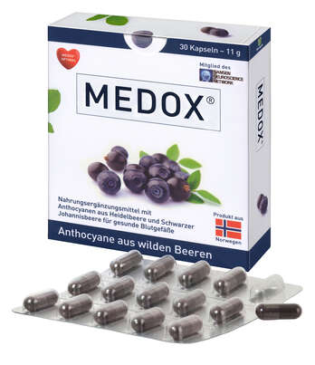 Sie sehen eine Packung Medox, Produktbild: 02 Medox, A-Nr.: 5415697 - 02