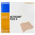 Sie sehen eine Packung Wundverband Acticoat/flexibel Flex 3 Silberverband Dehnbar 10x 10cm 5st, Produktbild: 01 Wundverband Acticoat/flexibel Flex 3 Silberverband Dehnbar 10x 10cm 5st, A-Nr.: 3385710 - 01