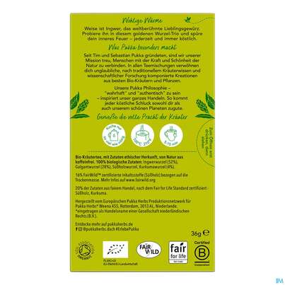 Bio Pukka Drei Ingwer 20 Filterbeutel, A-Nr.: 4407750 - 05