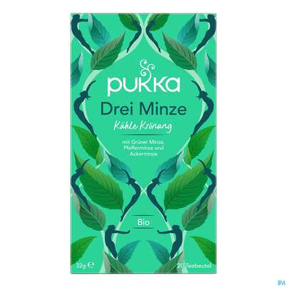 Bio Pukka Drei Minze 20 Filterbeutel, A-Nr.: 4407744 - 01