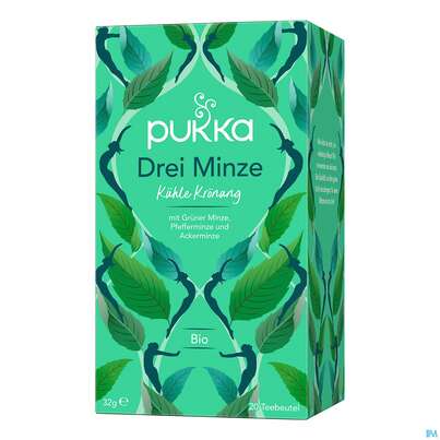Bio Pukka Drei Minze 20 Filterbeutel, A-Nr.: 4407744 - 02