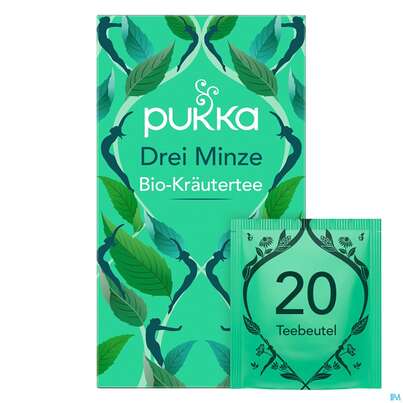 Bio Pukka Drei Minze 20 Filterbeutel, A-Nr.: 4407744 - 06