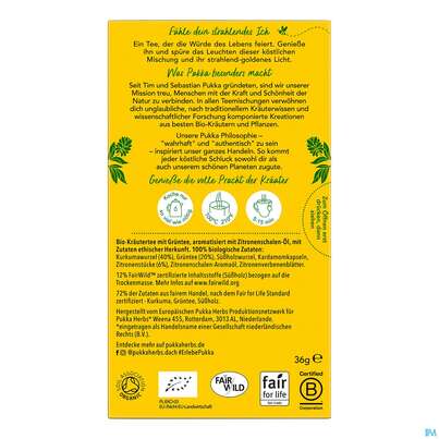 Bio Pukka Goldene Kurkuma 20 Filterbeutel, A-Nr.: 4512889 - 02