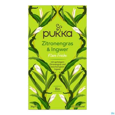 Bio Pukka Zitronengras &amp; Ingwer 20 Filterbeutel, A-Nr.: 4407684 - 01