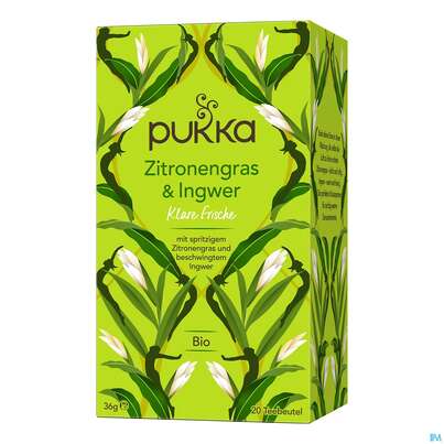 Bio Pukka Zitronengras &amp; Ingwer 20 Filterbeutel, A-Nr.: 4407684 - 02