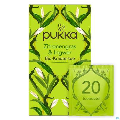 Bio Pukka Zitronengras &amp; Ingwer 20 Filterbeutel, A-Nr.: 4407684 - 06