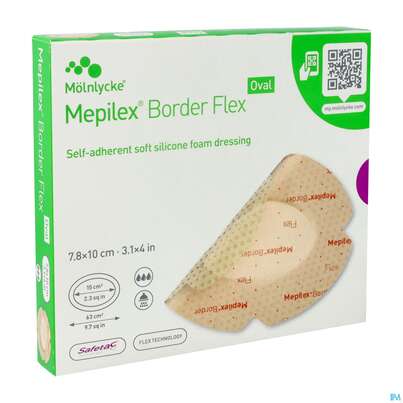 Wundverband Mepilex Border Flex 7,8x10cm -moe 5st, A-Nr.: 4350174 - 02