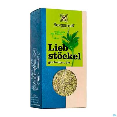 Sie sehen eine Packung Sonnentor Bio Liebstoeckel Geschnitten 00315 15g, Produktbild: 01 Sonnentor Bio Liebstoeckel Geschnitten 00315 15g, A-Nr.: 3740246 - 01