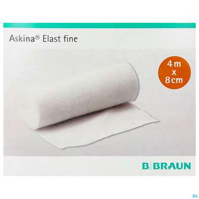 Mullbinden Askina Elast/fine Einz.verp. 4mx 8cm 20st, A-Nr.: 2675475 - 01