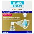 Sie sehen eine Packung Augenspray +augentropfen Tears Again Complete 10ml 2st, Produktbild: 01 Augenspray +augentropfen Tears Again Complete 10ml 2st, A-Nr.: 4031144 - 01