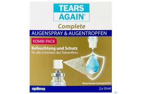 Augenspray +augentropfen Tears Again Complete 10ml 2st, A-Nr.: 4031144 - 01