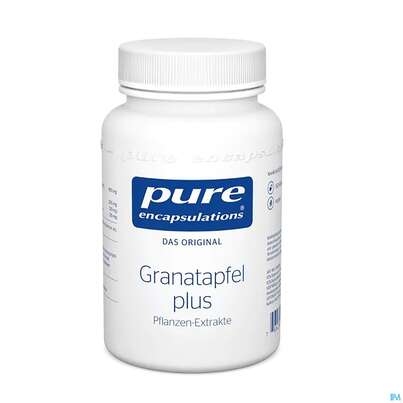 Sie sehen eine Packung Pure Encapsulations Granatapfel Plus 60 Kapseln, Produktbild: 02 Pure Encapsulations Granatapfel Plus 60 Kapseln, A-Nr.: 3741470 - 02