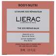 Sie sehen eine Packung Lierac Body-nutri Sos Repairing Balm 30ml, Produktbild: 02 Lierac Body-nutri Sos Repairing Balm 30ml, A-Nr.: 5849763 - 02