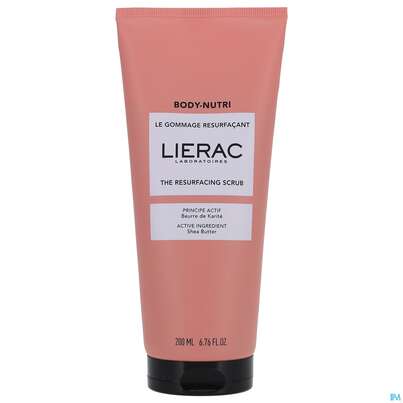 Sie sehen eine Packung Lierac Body-nutri The Resurfacing Scrub 200ml, Produktbild: 02 Lierac Body-nutri The Resurfacing Scrub 200ml, A-Nr.: 5849757 - 02