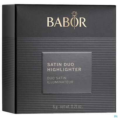 Sie sehen eine Packung Babor Satin Duo Highlighter 60480 6g, Produktbild: 01 Babor Satin Duo Highlighter 60480 6g, A-Nr.: 5581119 - 01