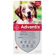 Sie sehen eine Packung Advantix Spot On F Hunde lösung Z.auftropfen Auf Die Haut Ueber 10-25kg 2,5ml 4st, Produktbild: 01 Advantix Spot On F Hunde lösung Z.auftropfen Auf Die Haut Ueber 10-25kg 2,5ml 4st, A-Nr.: 2454372 - 01