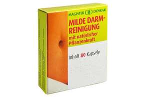 Sie sehen eine Packung Doskar Milde Darmreinigung 80 Kapseln, Produktbild: 01 Doskar Milde Darmreinigung 80 Kapseln, A-Nr.: 2687805 - 01