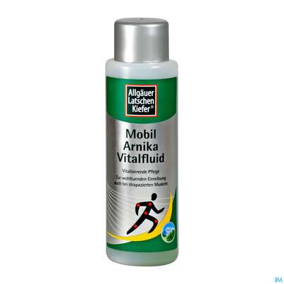 Sie sehen eine Packung Allgäuer Latschenkiefer Arnika Vital Fluid 250ml, Produktbild: 02 Allgäuer Latschenkiefer Arnika Vital Fluid 250ml, A-Nr.: 1436484 - 02