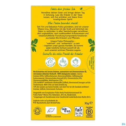 Bio Pukka Clean Matcha Green 20 Filterbeutel, A-Nr.: 4407827 - 03