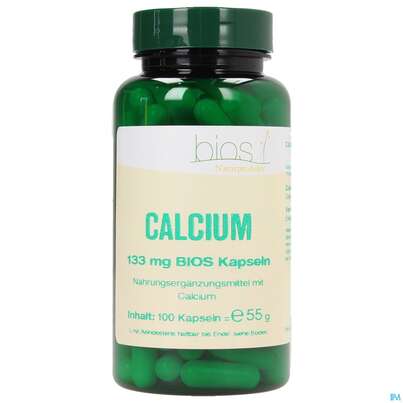 Sie sehen eine Packung Bios Calcium 133mg 100 Kapseln, Produktbild: 02 Bios Calcium 133mg 100 Kapseln, A-Nr.: 3890856 - 02