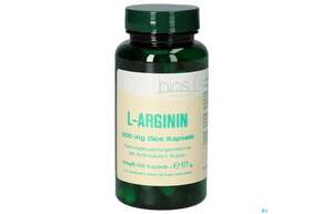 Sie sehen eine Packung Bios l-arginin 500mg 100 Kapseln, Produktbild: 01 Bios l-arginin 500mg 100 Kapseln, A-Nr.: 4147467 - 01