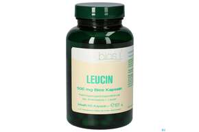 Sie sehen eine Packung Bios Leucin 500mg 100 Kapseln, Produktbild: 01 Bios Leucin 500mg 100 Kapseln, A-Nr.: 4247097 - 01