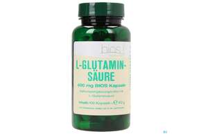 Sie sehen eine Packung Bios l-glutaminsäure 100 Kapseln, Produktbild: 01 Bios l-glutaminsäure 100 Kapseln, A-Nr.: 3892080 - 01